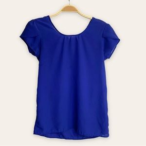 Royal Blue Blouse